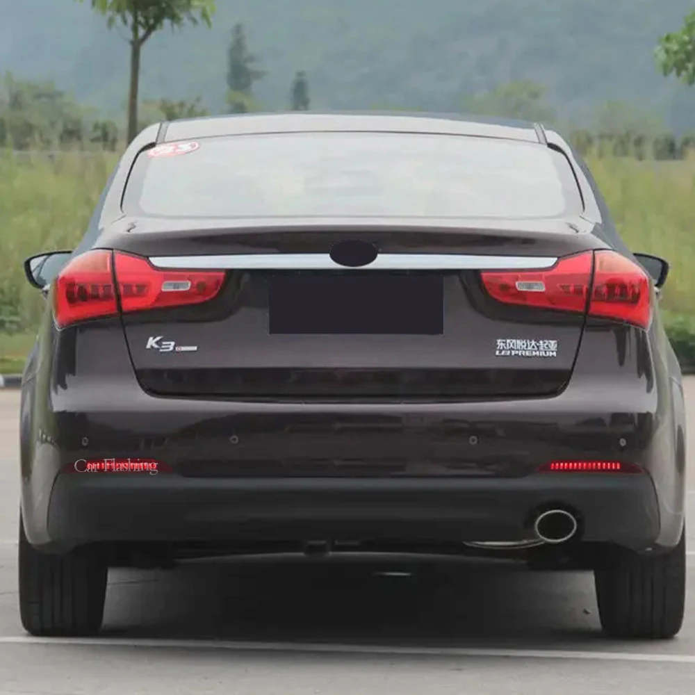 For Kia K3 Cerato Forte 2012 2013 2014 Car Red Len Led Rear Bumper Reflector LED Stop Brake Light Tail Fog Parking Lamp