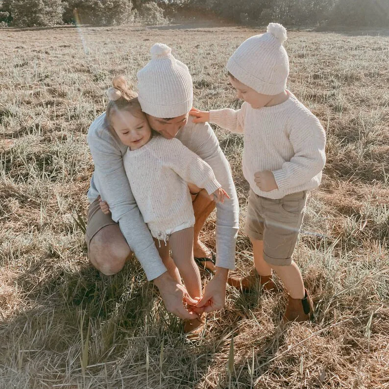 Custom winter newborn toddler sprinkle Knit pure cotton knitted new born baby hat and beanie pom pom for babies