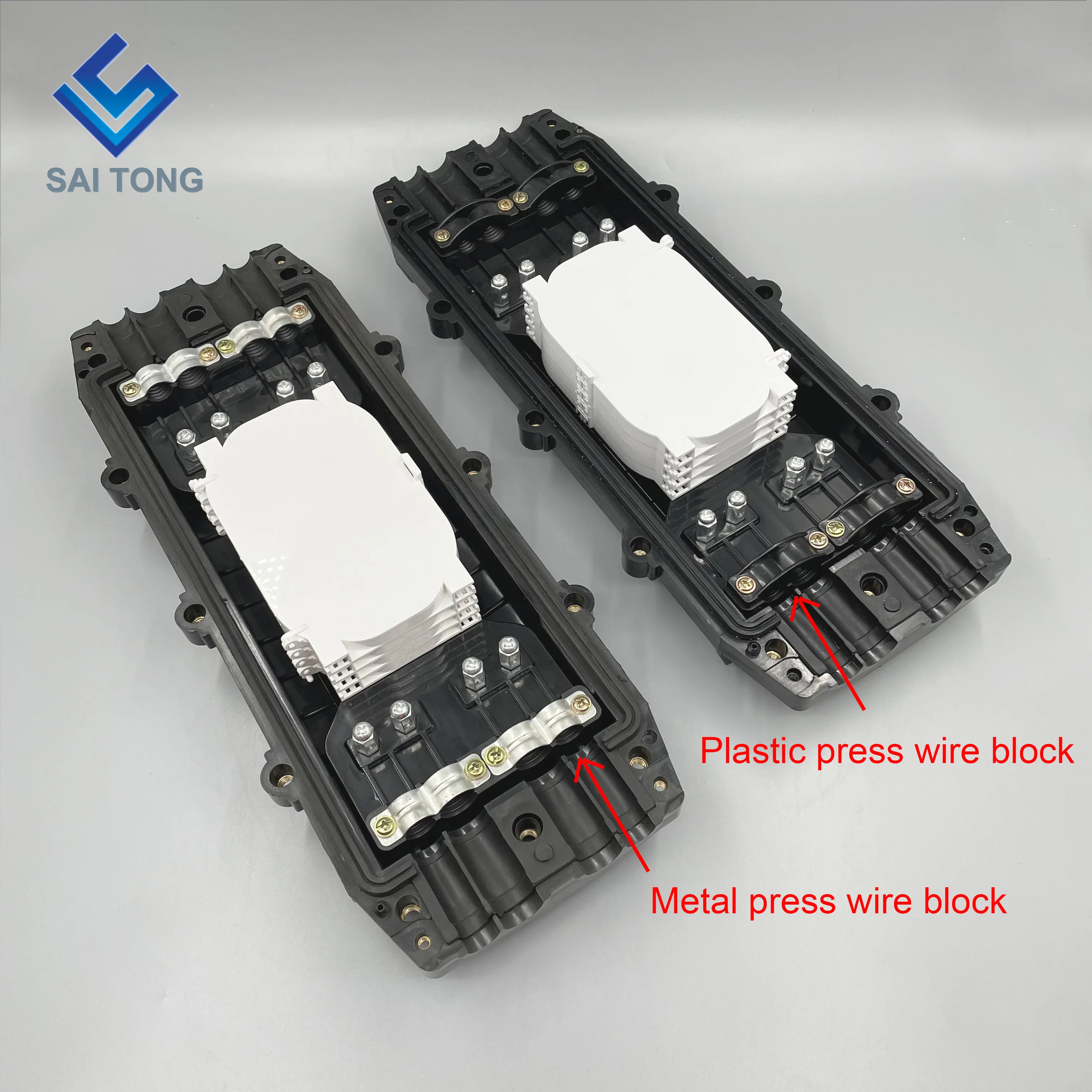 96 core fiber optic splice closure FTTH 4 inlet 4 outlet fiber optic splice box Ip68/Ios9001 fiber optic box splice