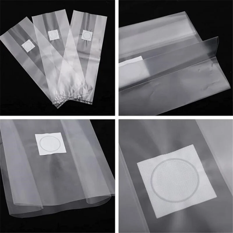 25*50cm, High Temperature Resistance PP Mushroom Bag with 0 .2 or 0.5 Micron Filter Hole Diameter for Mushroom Growing