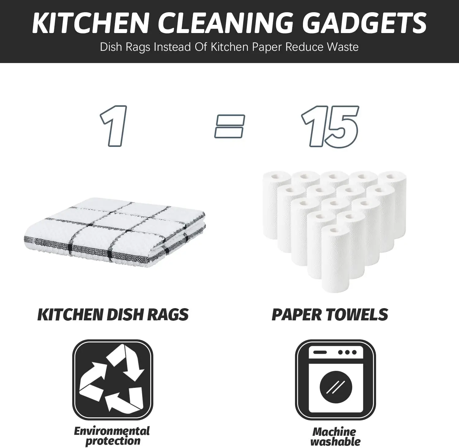 Factory Kitchen 100% Cotton towel Quick Drying Soft Cleaning Cloths for Dish Absorbent Woven Striped Plaid Home Towel