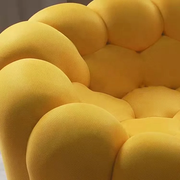 New design bubble sofa chair fabric soft legless honeycomb lounge chair single seater lazy couch for home balcony