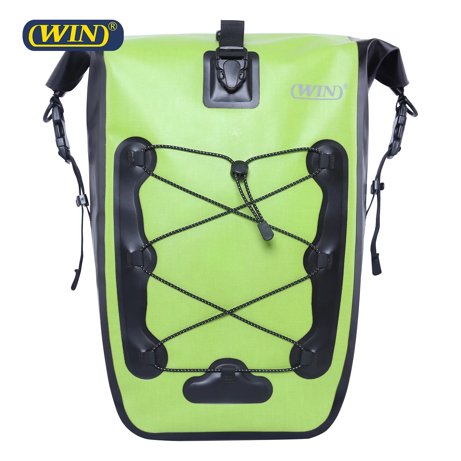 600D PVC Free Reflective Waterproof Bike Side Bag Pannier Bicycle Bag