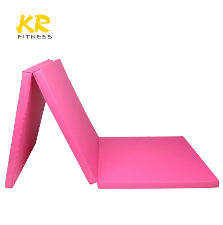 Factory Direct Sale tri - folding gymnastics mat exercise mat customized mat
