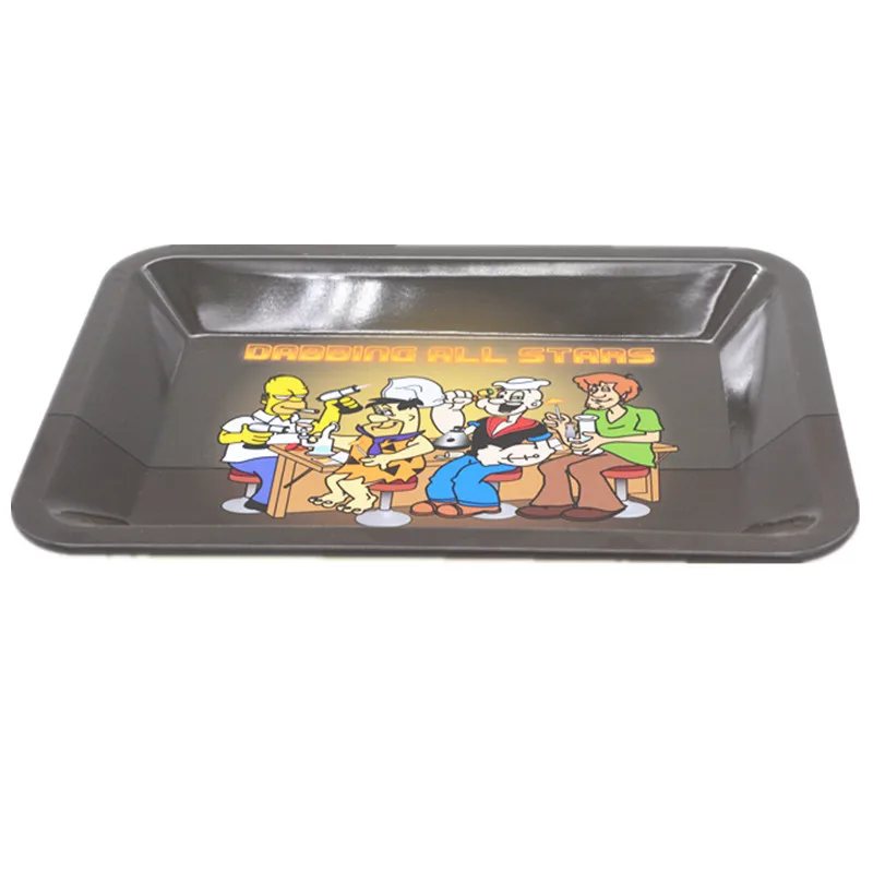 Metal Tobacco Rolling Tray  Smoking serving trays rolling cigarette service tin tray