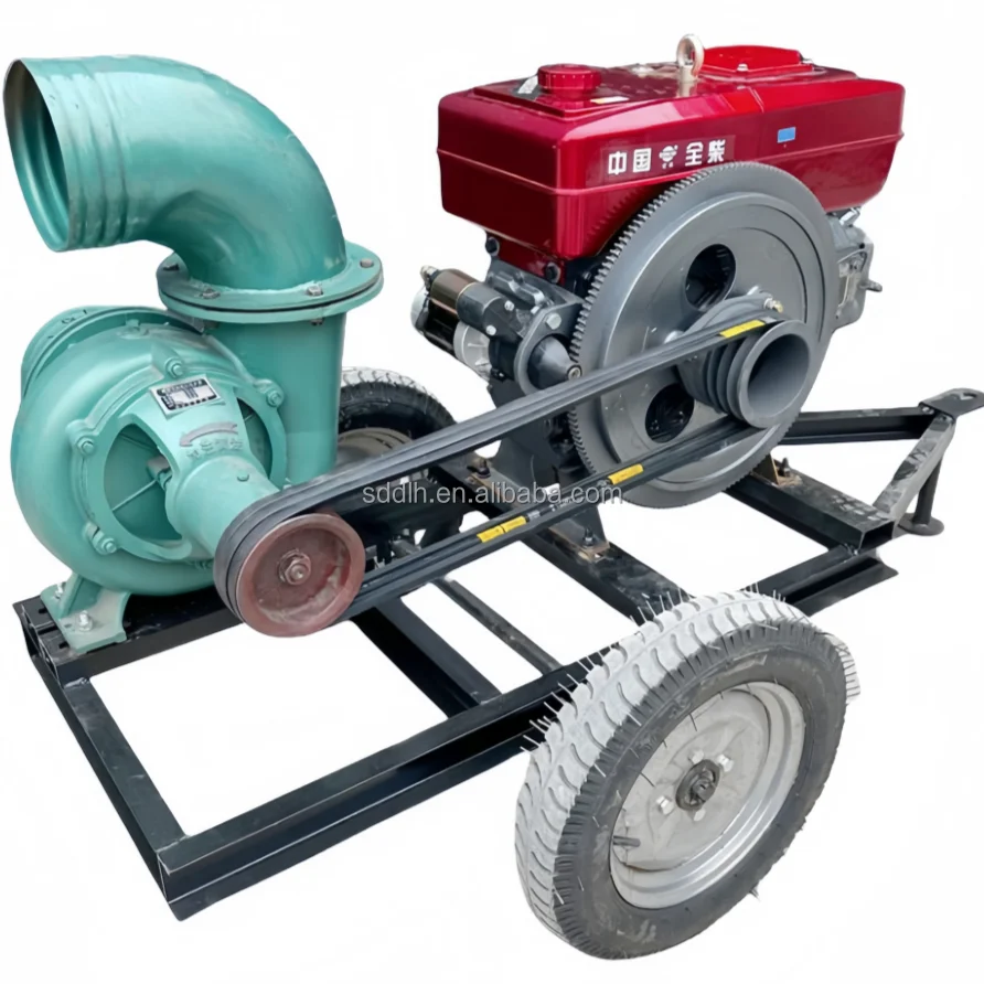20HP water-cooled diesel engine with 8 inch Centrifugal pump IQ200-350 River water pump