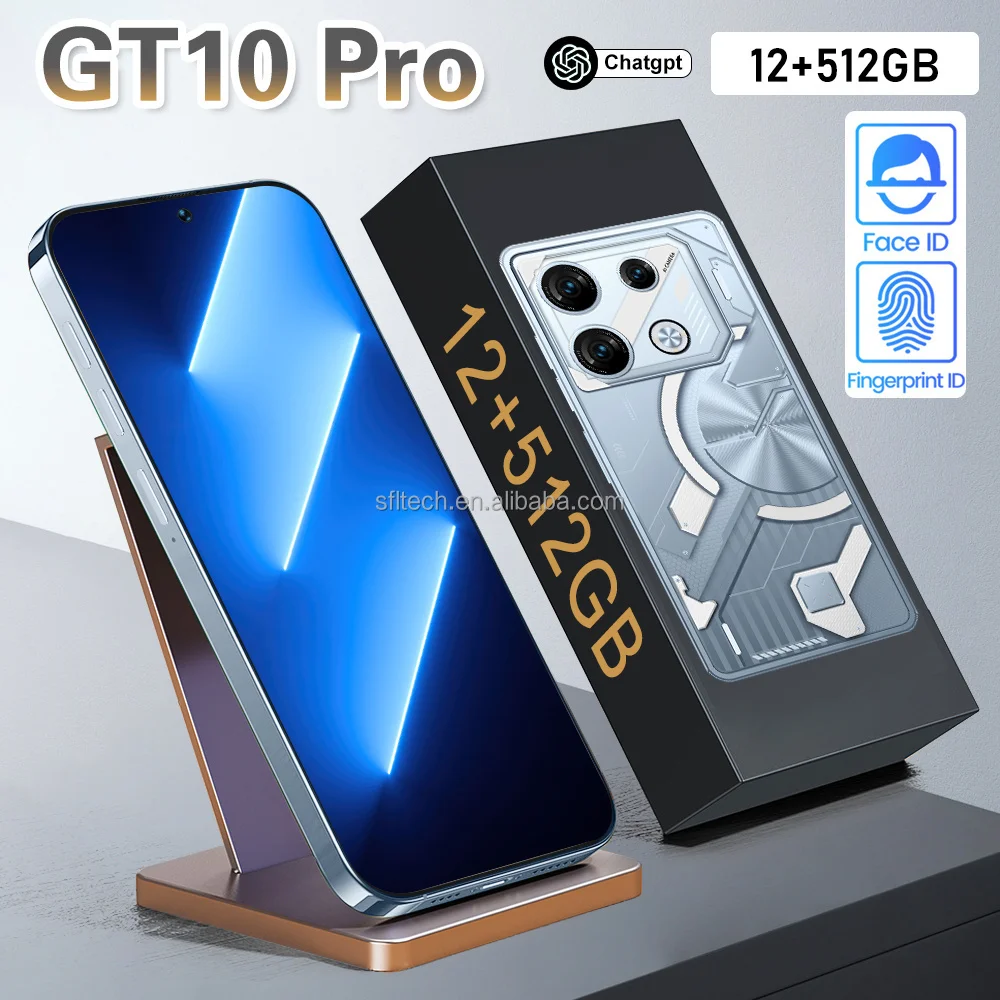 2024 Cellphone Original GT10pro 12GB512GB 5G Smartphone 6.8inch Unlocked dual card 5G Phones Android 14 Mobile phones
