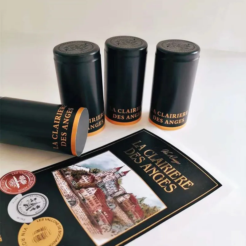Matte Black Color Heat Sensitive Shrinkable PVC Wine Cap Seal