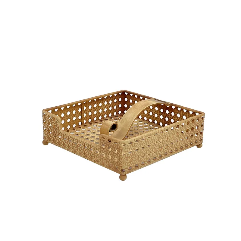 Tissue Box Napkin Holder Plexiglass Tissue Holder Wholesale Custom Printed Square Rattan Like Napkin Holder Centerpiece