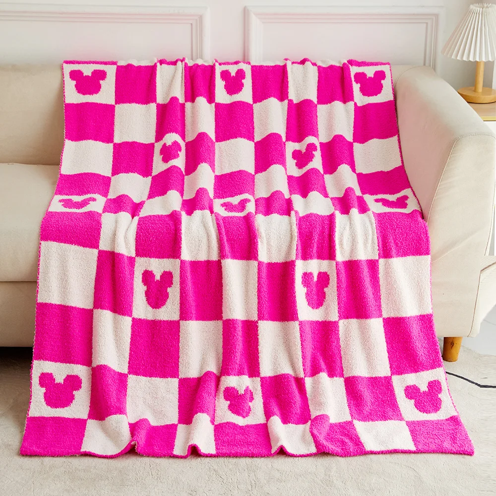 HOSHOM High Quality Baby Throw Fleece Custom Bed Flannel Knitted Soft Luxury Plush Sofa Throw Print Warm Blanket