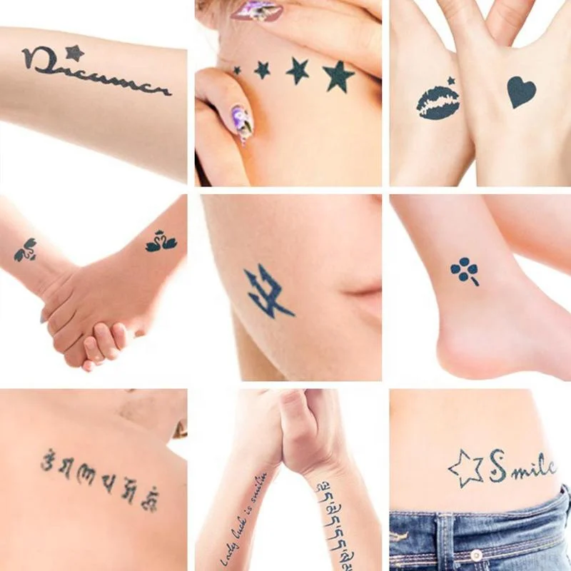 Tattoo Supplies Wholesale Fashion Style Easy Use Transparent Color Plant Pigment Cheap for Tattoo Ink Kits Temporary Tattoo Ink