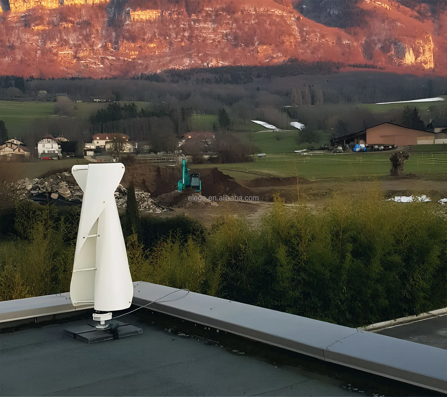 Eolica Generator 1KW 2KW 500W Small Wind Turbine Vertical Windmill Naturl Renewable Free Energy Power Hybrid Wind Turbine System