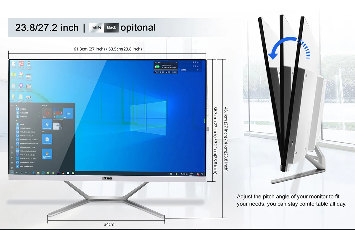 27-дюймовый процессор i7 12-го поколения 12650H настольный компьютер все-в-одном дешевые игровые устройства
