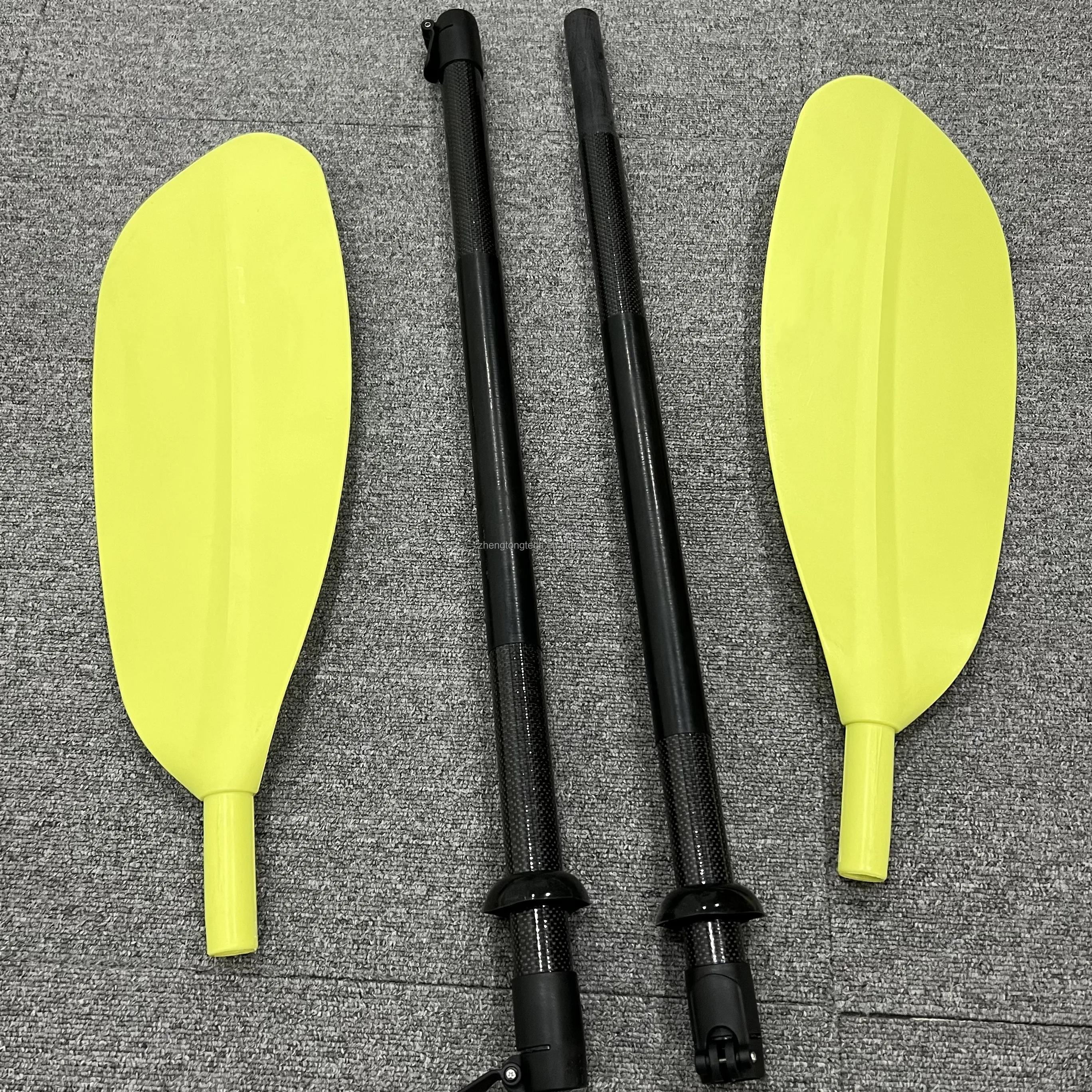 4 pieces carbon fiber shaft fiberglass shaft plastic blade light weight adjustable kayak paddle