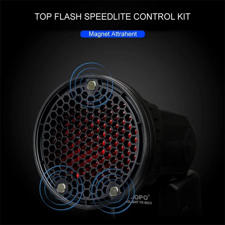 Комплект аксессуаров для вспышки TRIOPO Speedlite с адаптером крепления светоотражающие фильтры Canon Nikon Sony Godox