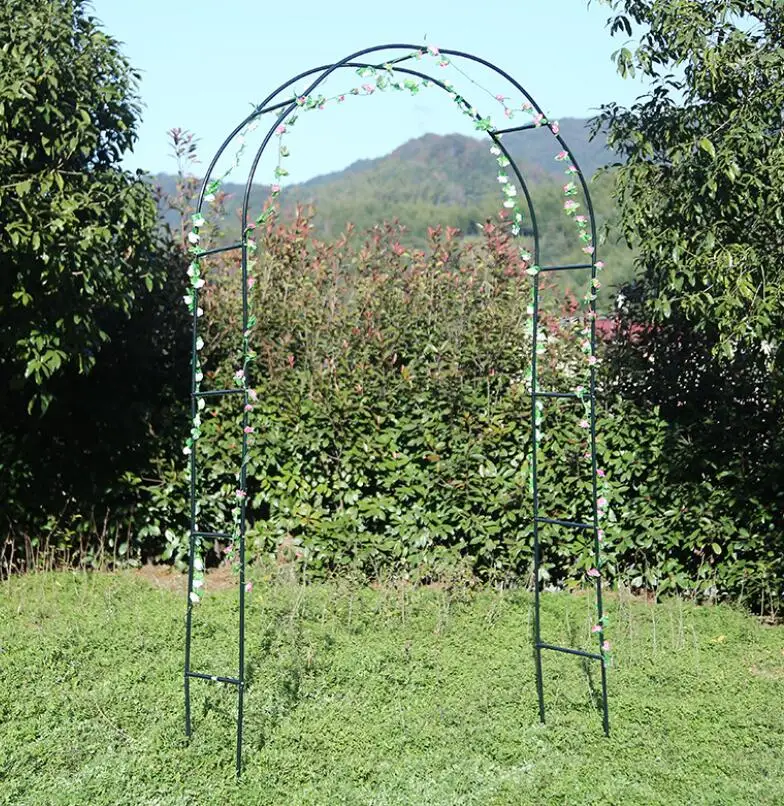 Outdoor Metal Self Assembly Wedding Arch Arbor Pergola Garden flower  climbing plants rose
