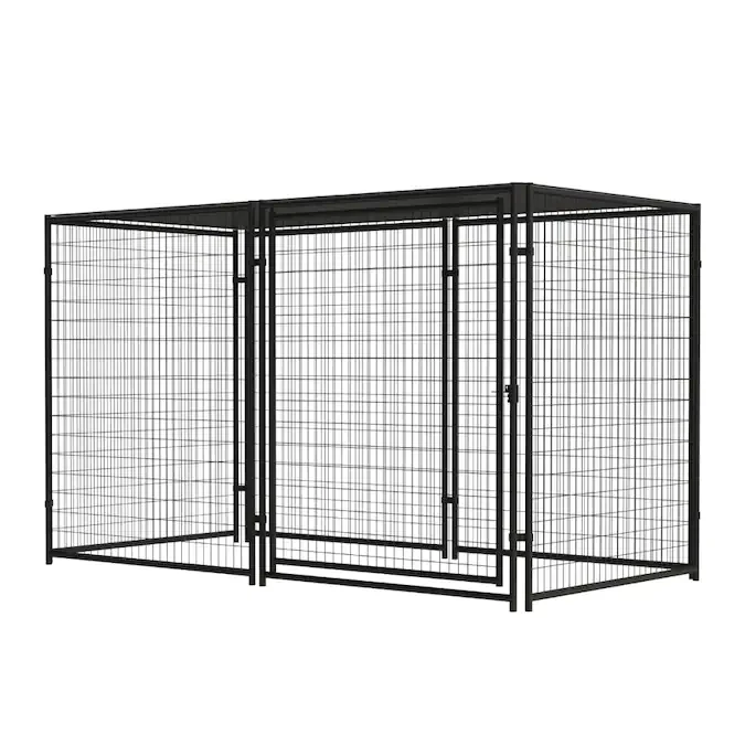 3m*1.8m*2mgalvanized chain link dog run kennel/dog house/outdoor pet cages with roof or not