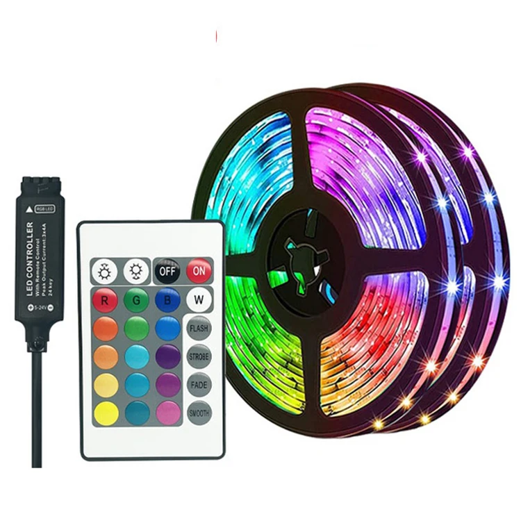 5050 RGB 5 В Светодиодная лента usb 10 м 3 2 с пультом дистанционного управления подсветкой телевизора домашний Декор светодиодные фонари умные полосы света