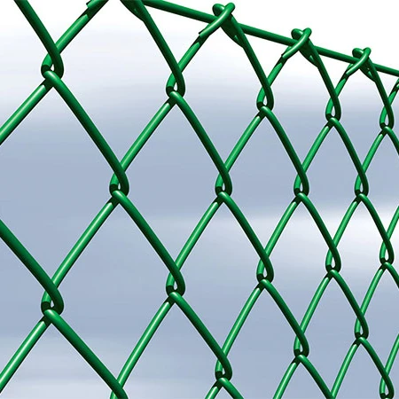 Green PVC coated Diamond Mesh fence chain link mesh