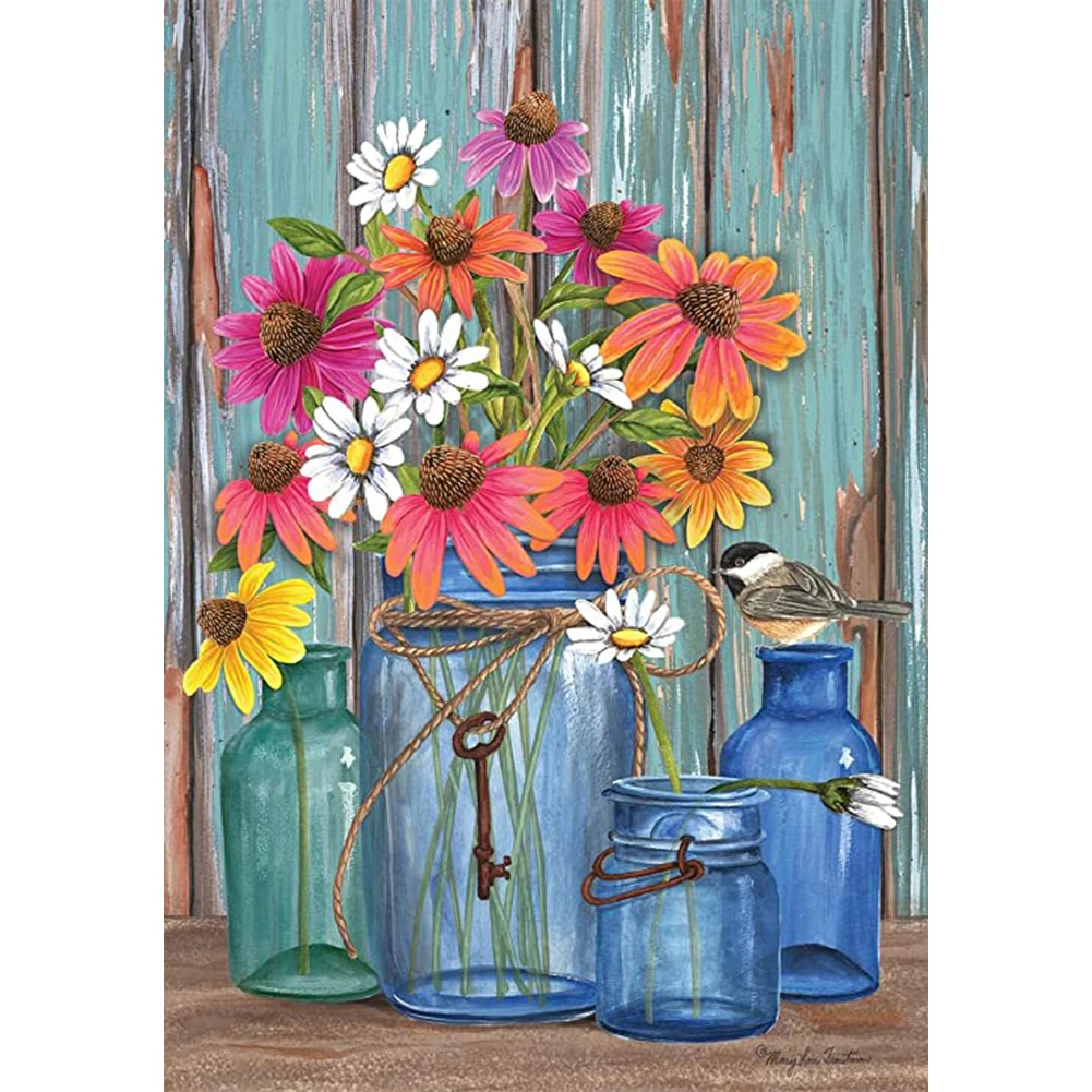 Custom Designs Diy Canvas Painting Flower Paint By Number Kit for