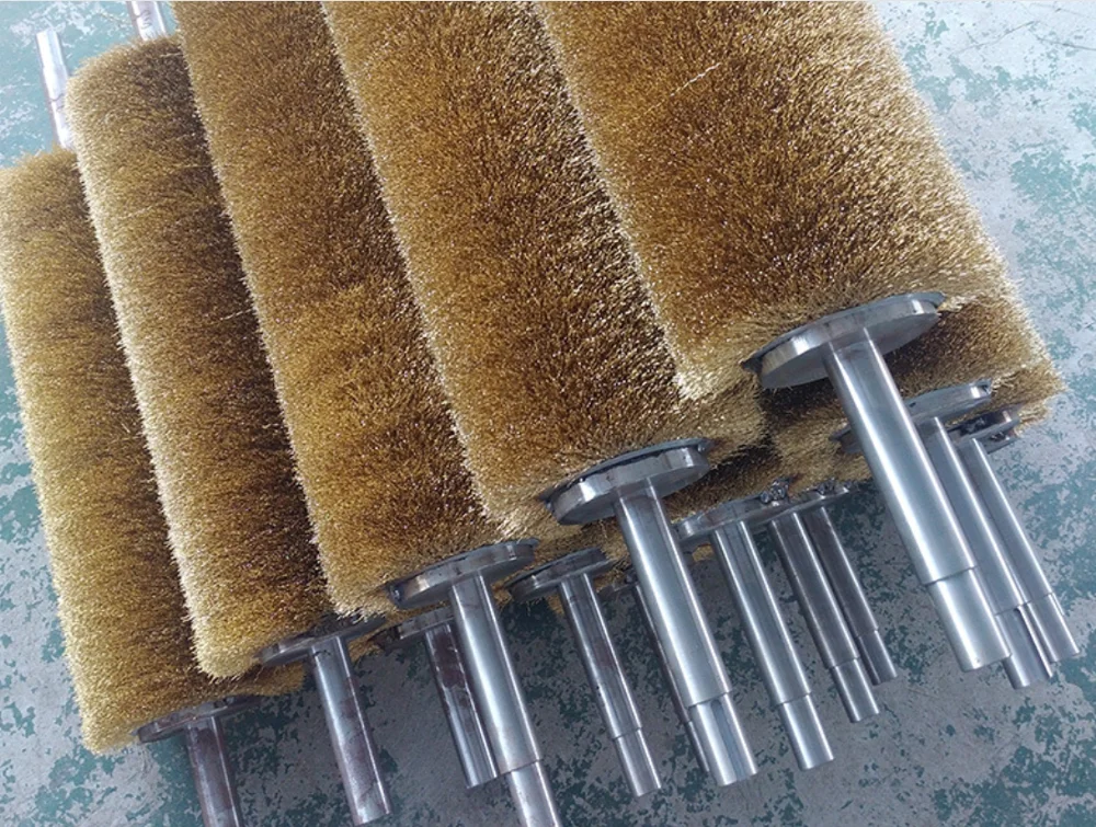 Hot sale Brass Wire  roller metal polishing brush