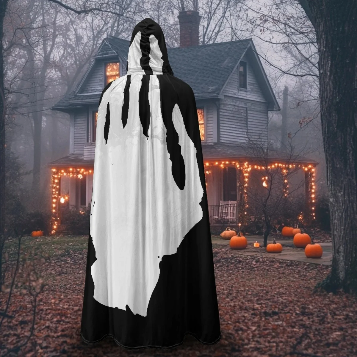 Explosive New Products 1Pcs Halloween Medieval Cloak Men with Hood Vintage Horror Cape Renaissance Cloak for Adult Cosplay Props