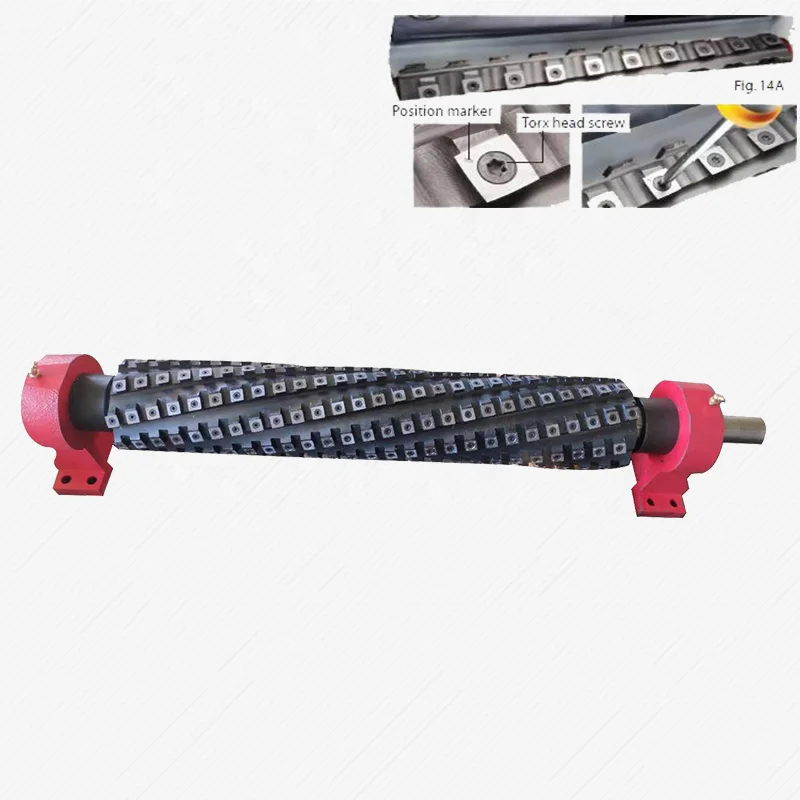 ZICAR factory price custom high speed steel shaft planer blade machine wood spiral cutter head