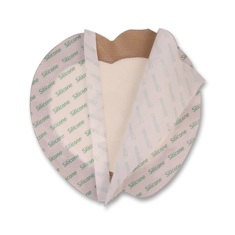 free sample adhesive plaster Hydrophilic acute burn bedsore ostomy wound care Silicone foam heavily exuding dressing