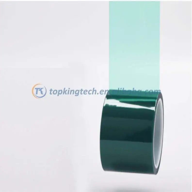 Factory Price 0.08mm Sublimation Soldering Power Coating Heat Resistant High Temp Green Polyester Masking Heat Tape