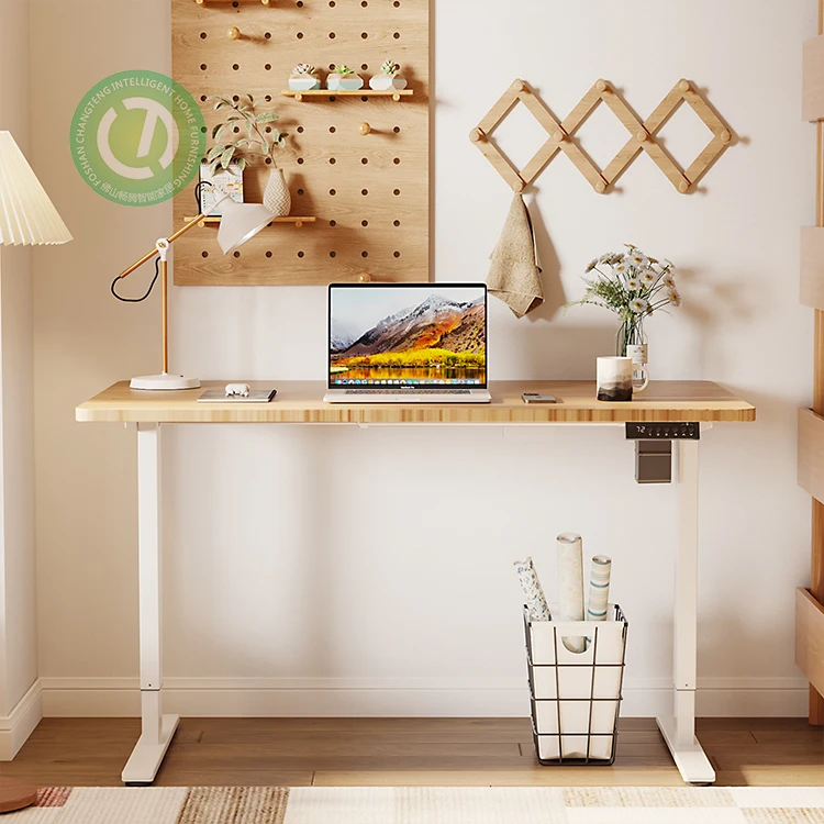 Ergonomic Electric Computer Desk Modern Design table Adjustable Height Foldable Wooden Office Furniture Factory Price