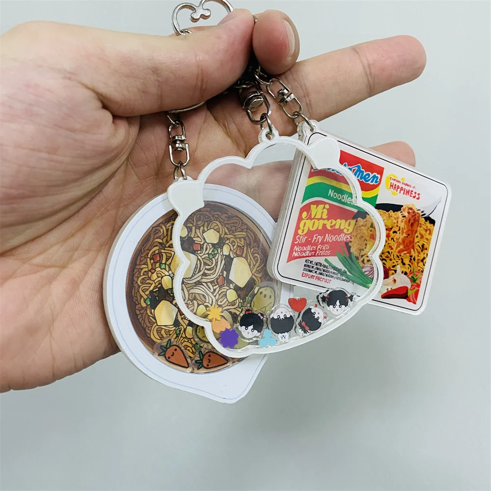 Custom Holographic Acrylic Shaker Charm Anime Printed Hologram Acrylic Shaker Keychain with Custom Design