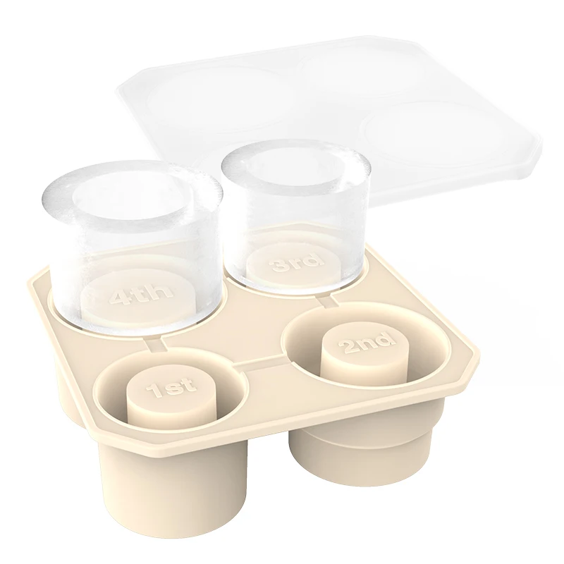 2024 BPA Free Silicone Ice Cube Mold Tray Maker with Lid for 30oz & 40oz Travel Mug Stanley Tumbler Cup