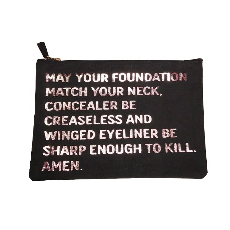 2020 Hot Custom Rose Gold Gift Cosmetic Bags