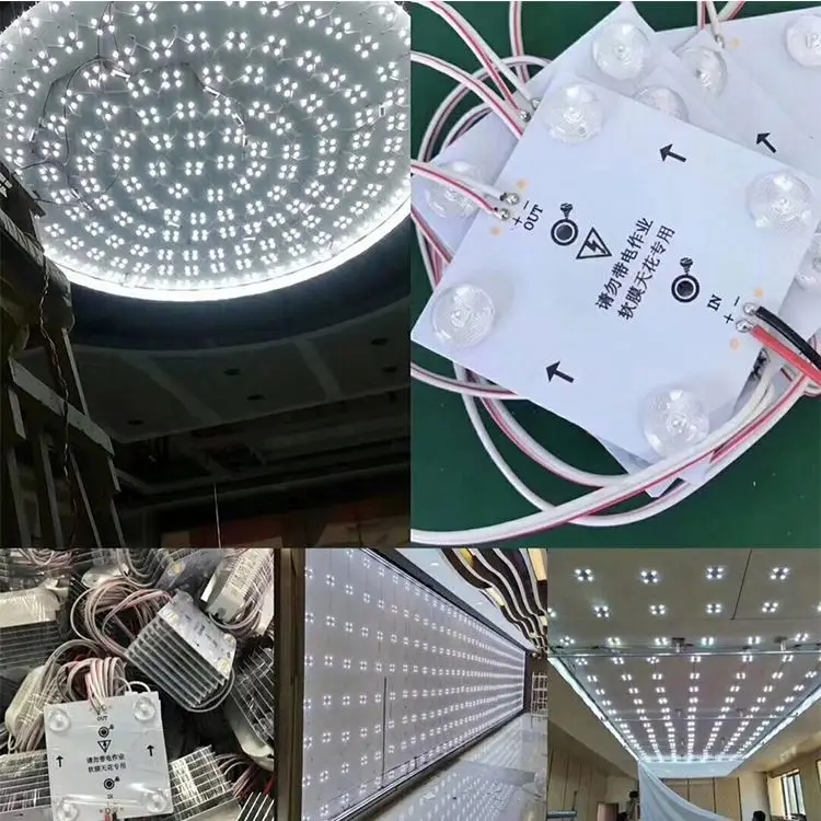 Yaozhou 220 Светодиодная лента высокой яркости 8 блок цепи диффузное отражение Светодиодный модуль для эластичной потолочной пленки световой короб