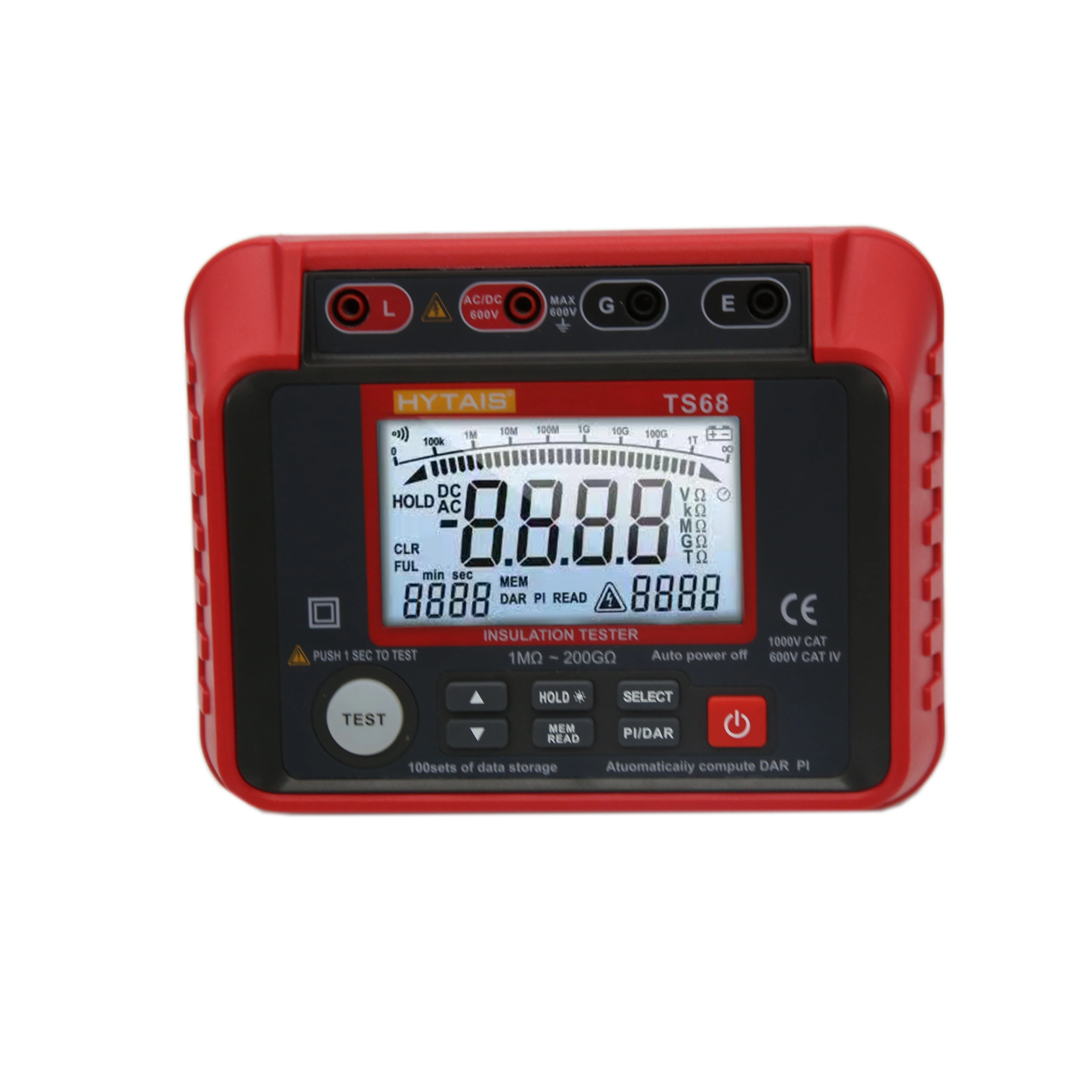 multi tester meter good quality digital Display Insulation Megger Meter Multimeter meter battery resistance
