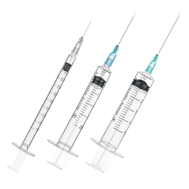 For Single Use Medical Injection Needle Retractable Safety Syringe