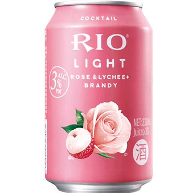 Консервированный коктейль RIO rose & lychee & brandy, молодое и популярное Фруктовое вино с низким содержанием алкоголя из Китая