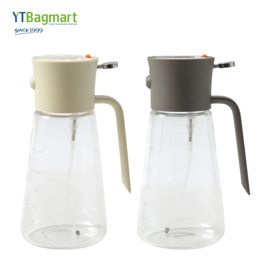 2 In 1 Glass Olive Oil Dispenser Sprayer Bottle For Kitchen Cooking