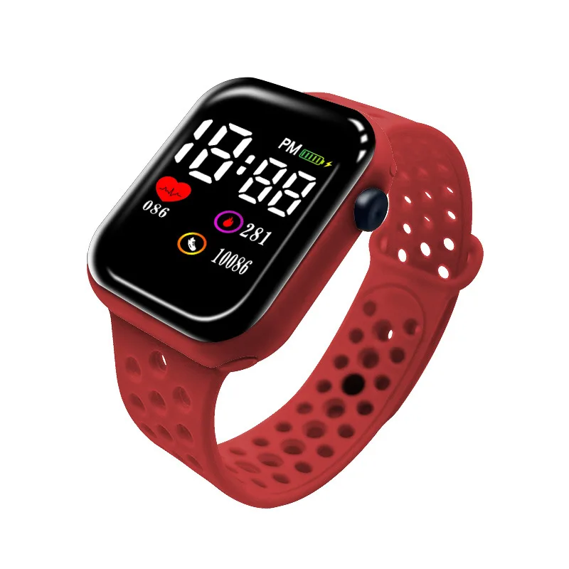 Fashion Boys Square LED Sports Watches Digital Watch For Men