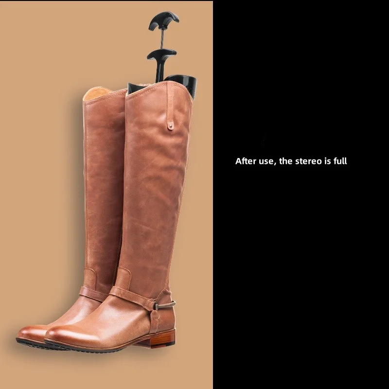 Wholesale Winter Plastic Boot Brace Adjustable Shoe Tree Adjustable Elastic Boot with Plastic Clip Set spring Shoe Brace