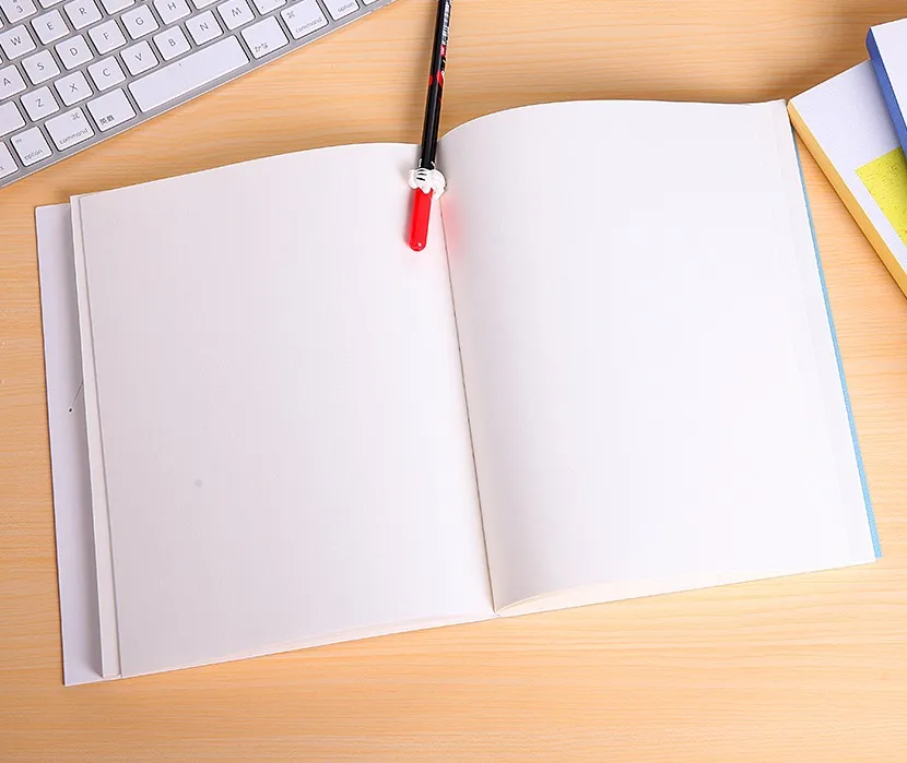  16K/25K artpaper softcover sleeve and blank paper inner drawing book wholesale stock sketch notebook