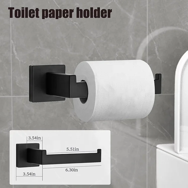 10-Pieces Bathroom Accessories Set Stainless Steel Bathroom Hardware Set Towel Racks  24 Inch Bath Towel Bar Set