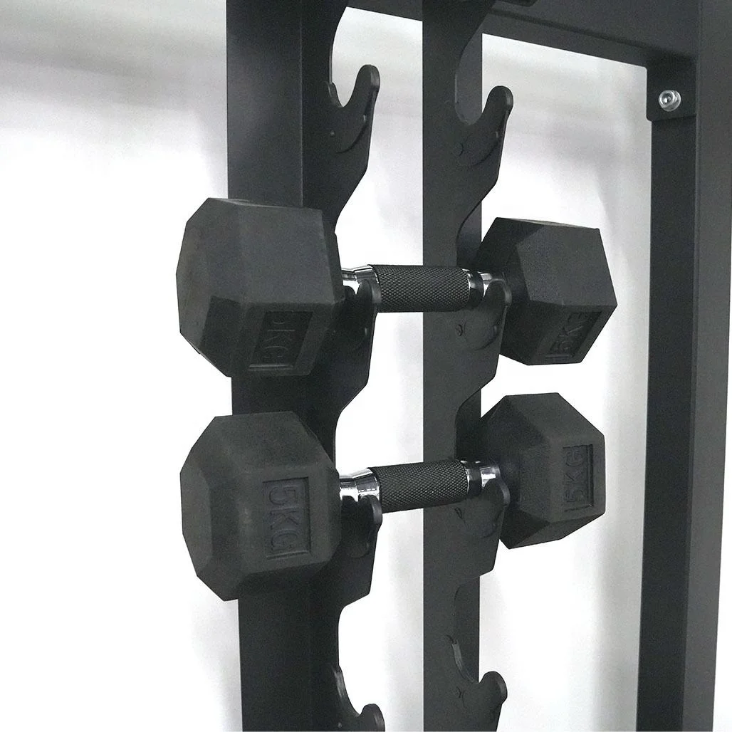 1kg-50kg HEX Rubber Dumbbell With Rubber Handle, Hand Weight With Anti-Slip For Strength Training
