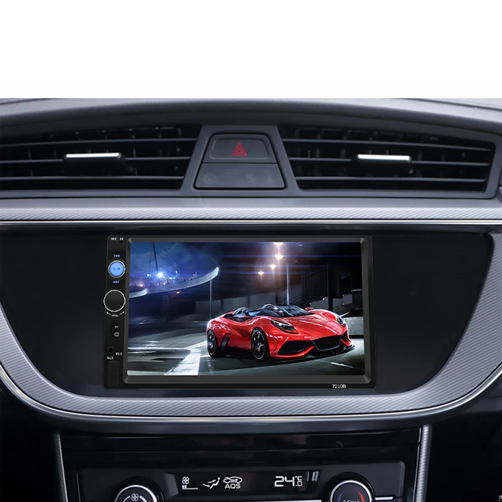 Wholesale Cheapest 7inch Touch Screen BT Car Media Player USB Plug-In Card Car Radio FM With Camera Hands-Free Calling