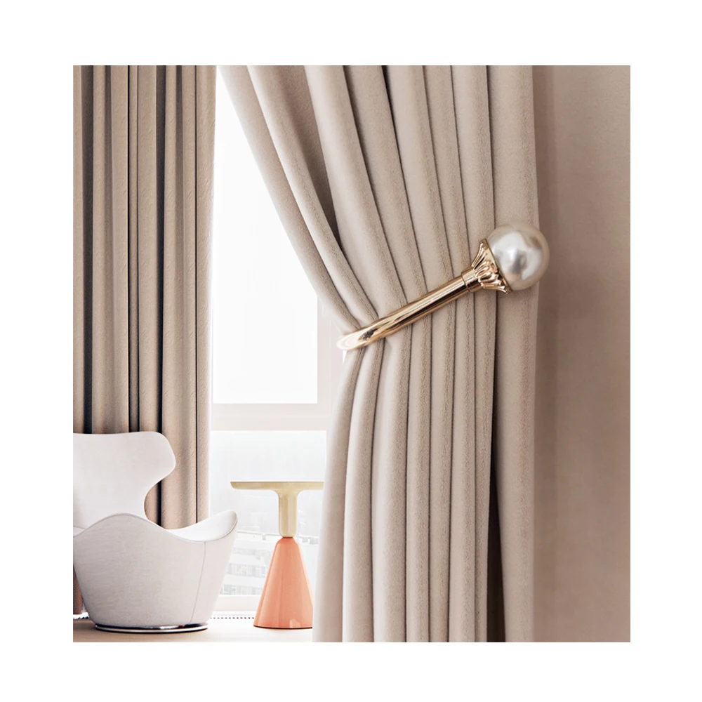 New design wool velvet curtain high quality bedroom living room velvet curtain
