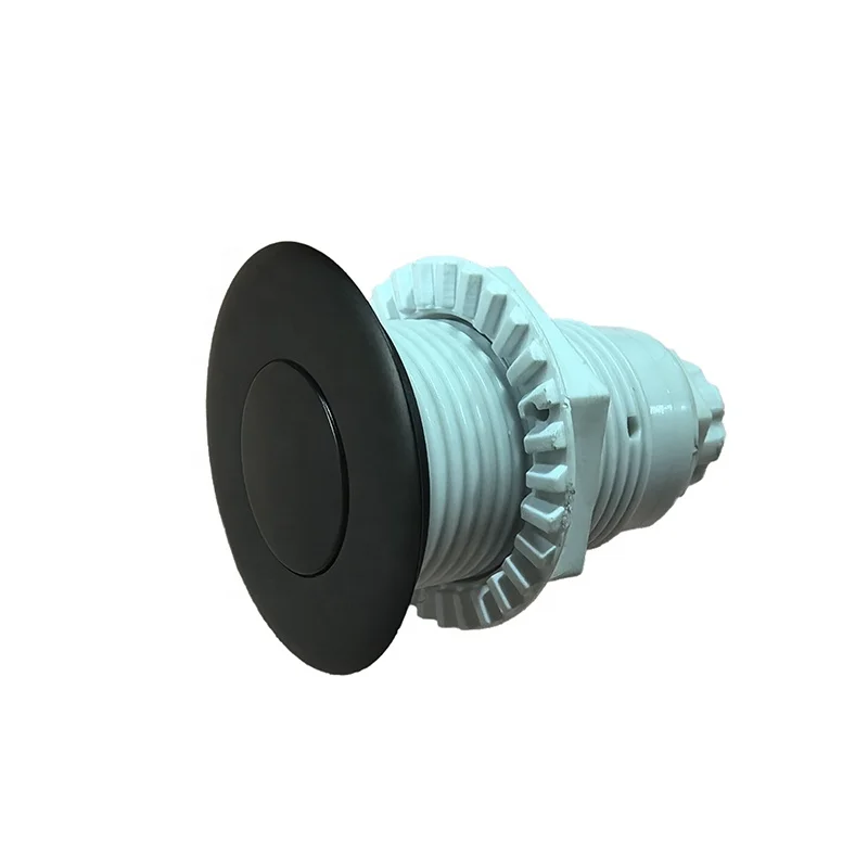 Spa Bathtub Black Air Push Button Pneumatic Air Switch for Whirlpool Tub
