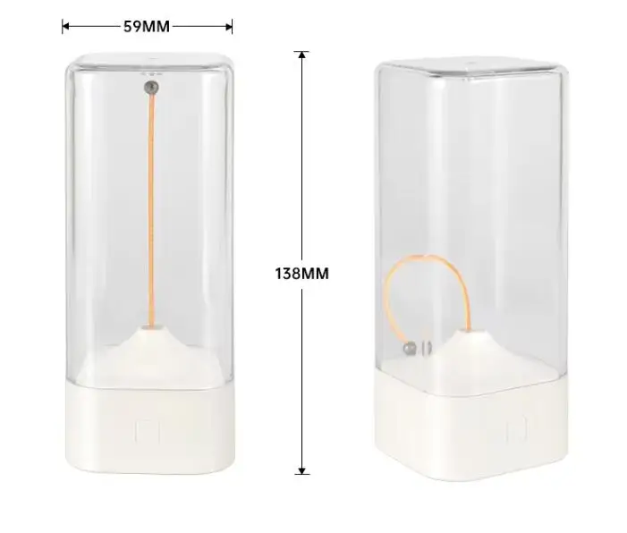 New Design Bedroom Magnetic Night Light Rechargeable USB Soft Flexible LED Strip Outdoor Camping Light Breathing Night Lamp