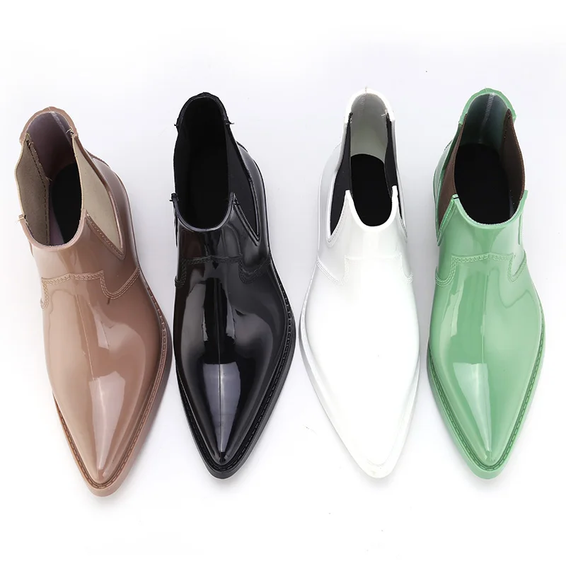 Pure Color Rain Shoes Rain Boots Women Shoes Wholesale Fashion Waterproof