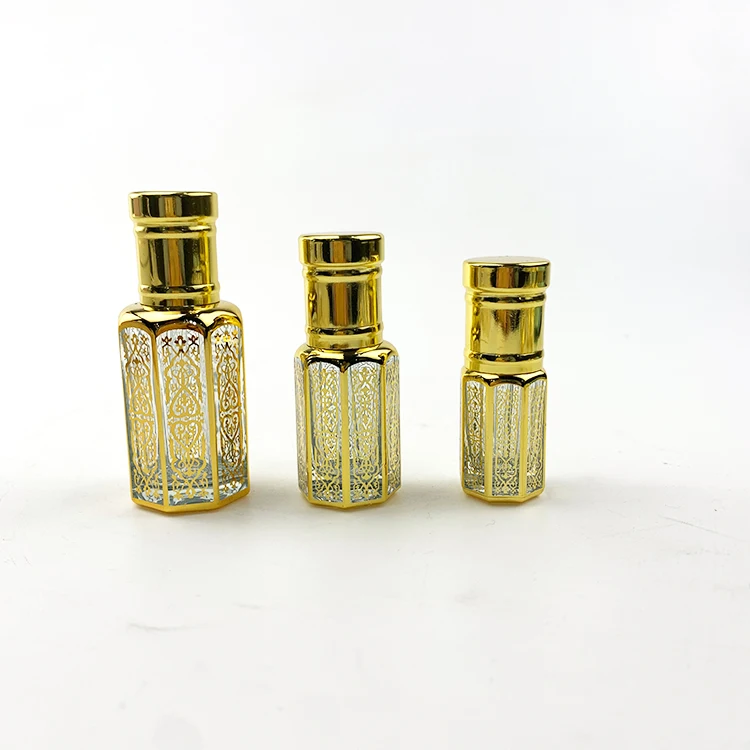 Пустые флаконы для духов 6 мл Attar, арабские стеклянные бутылки для духов, коричневые бутылки для эфирного масла