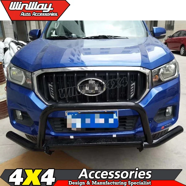 Black Steel Front Bumper Nudge Bar Bull Bar for Maxus T60